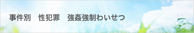事件別:性犯罪:強姦強制わいせつ