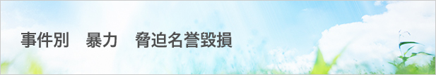 事件別:暴力:脅迫名誉毀損